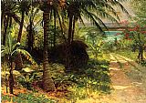 Albert Bierstadt Tropical Landscape painting